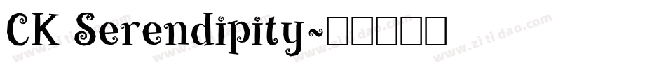 CK Serendipity字体转换